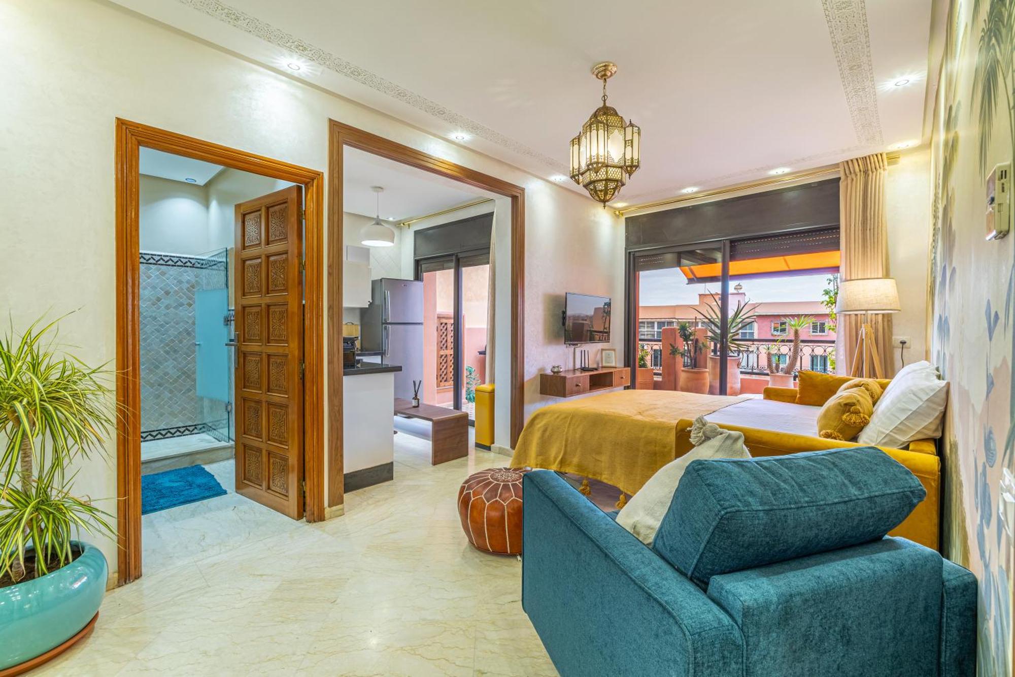 Le Jasmin - Appartement Authentique A Gueliz Marrakesch Exterior foto
