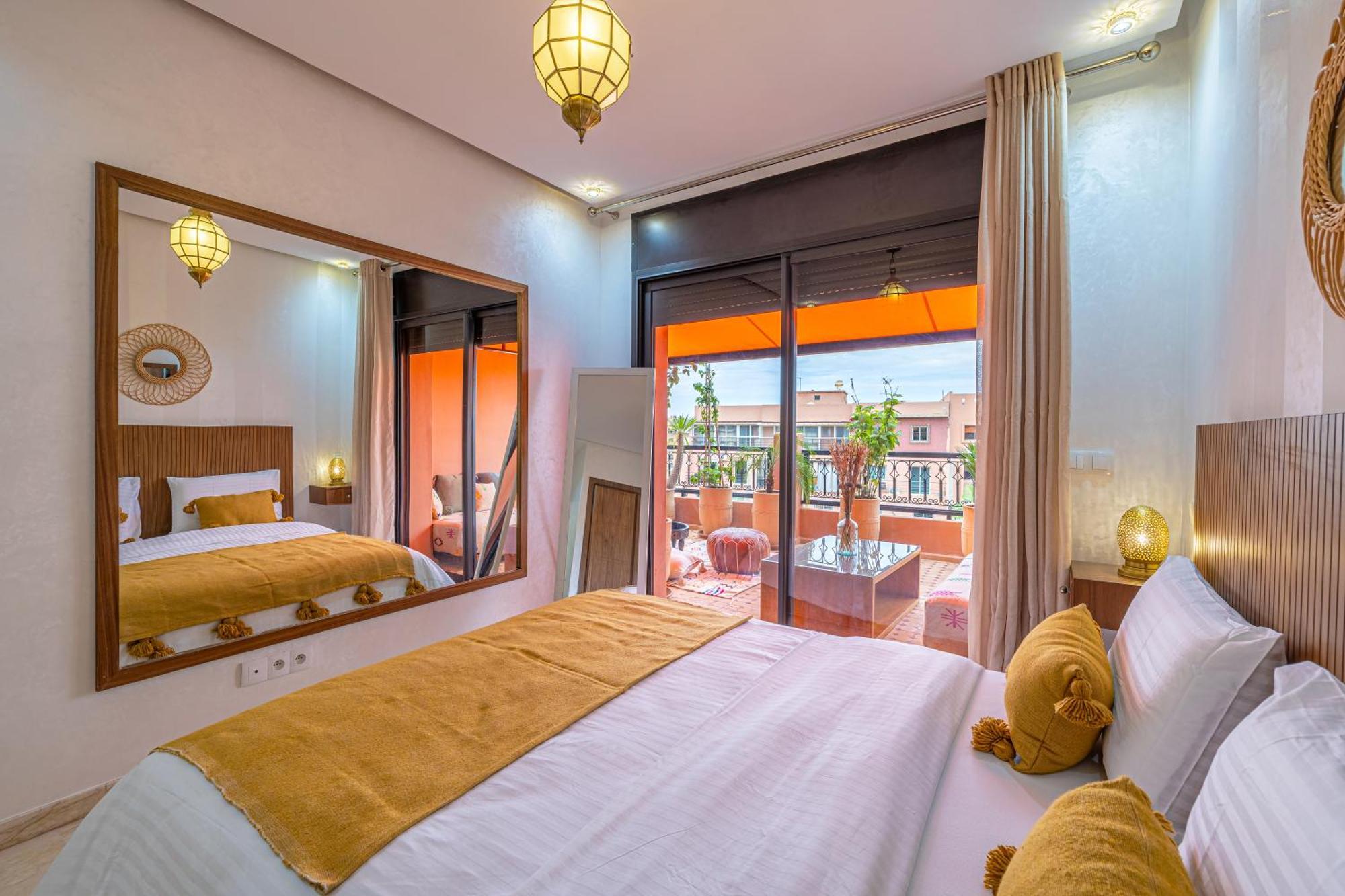 Le Jasmin - Appartement Authentique A Gueliz Marrakesch Exterior foto