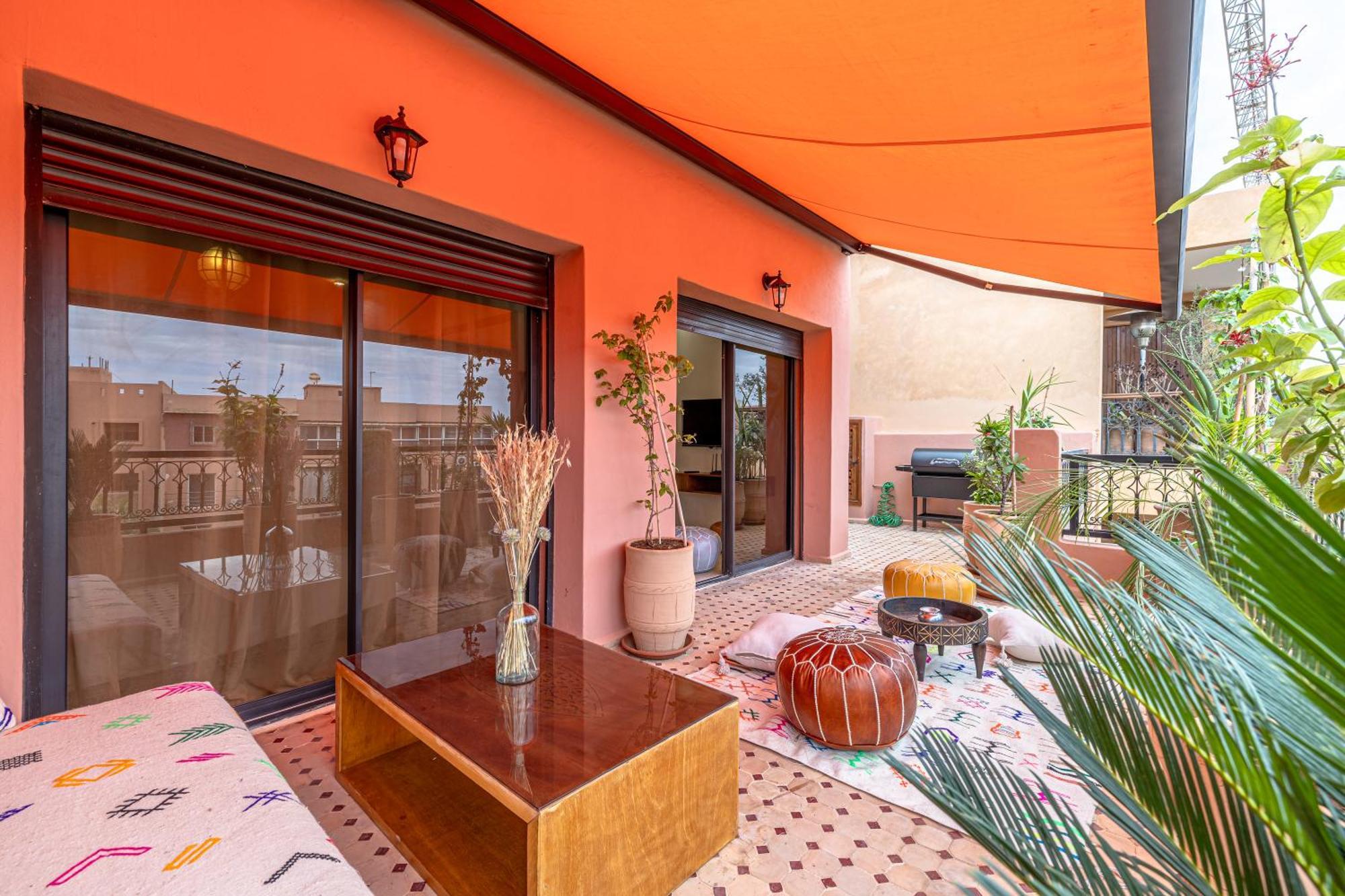 Le Jasmin - Appartement Authentique A Gueliz Marrakesch Exterior foto