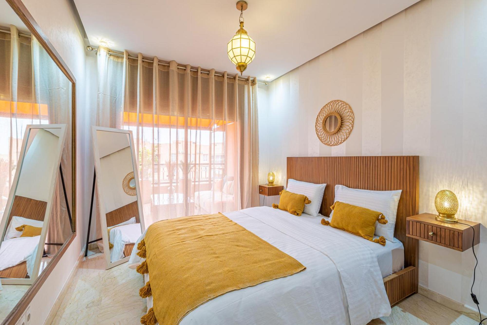 Le Jasmin - Appartement Authentique A Gueliz Marrakesch Exterior foto